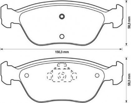 VOLVO Тормозные колодки дисковые C70,V70 98-00 JURID 571457J (фото 1)