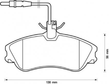 CITROEN Тормозные колодки передн.Berlingo 96-02, Peugeot 306 JURID 571919J