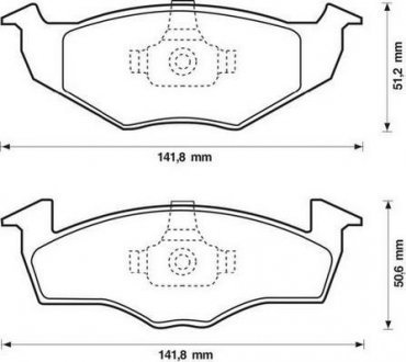 VW Тормозные колодки передн.Polo,Skoda Fabia JURID 571923J