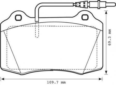 PEUGEOT Тормозные колодки дисковые 406 1,9-3,0 95- JURID 571999J