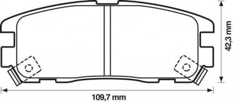 OPEL Тормозные колодки задн. FRONTERA A,B 2 JURID 572221J