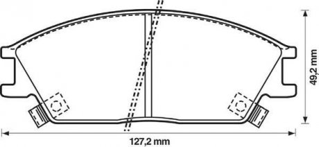 Колодки дискового гальма JURID 572269J