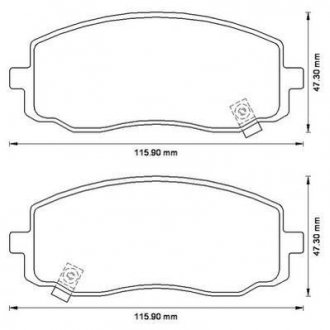 HYUNDAI Тормозные колодки пер. I10, KIA Picanto JURID 572526J (фото 1)