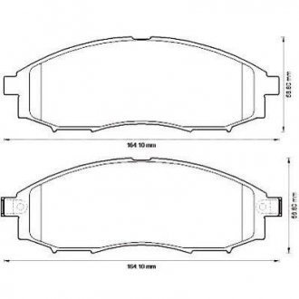 NISSAN Тормозные колодки передн. Navara 02- JURID 572551J