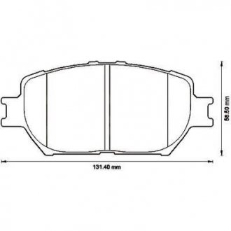 TOYOTA Тормозные колодки передн. Camry 01- JURID 572553J