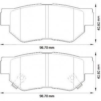 Тормозные колодки задн. KIA Soul JURID 572557J