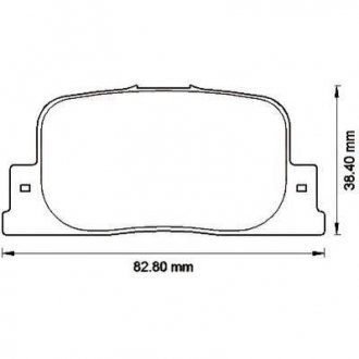 TOYOTA Тормозные колодки задн.Camry CV2 96-,Camry MCV3 01- JURID 572559J