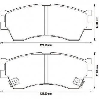 KIA Тормозные колодки передн.Carens,Clarus 1,8i 16V/2,0i 16V JURID 572560J