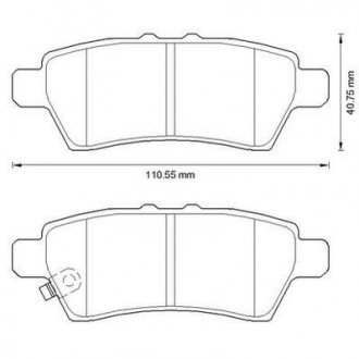 NISSAN Тормозные колодки задн. Pathfinder 05 - JURID 572610J