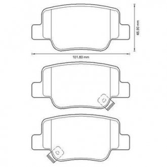 TOYOTA Тормозные колодки задн. VERSO 09- JURID 572623J