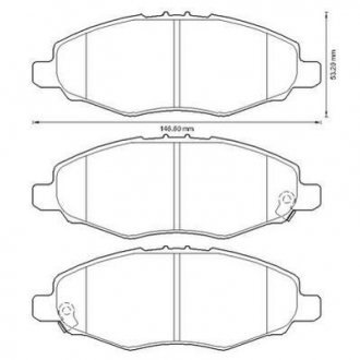 TOYOTA Тормозные колодки передн.Hilux III 05- JURID 572641J