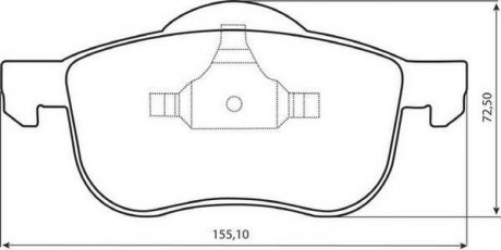 VOLVO Тормозные колодки перед. S60/80/V70/XC70 98- JURID 573003J