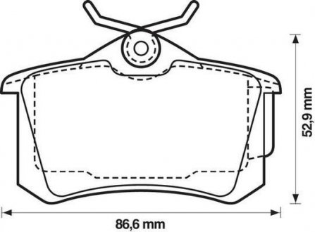 Колодки торм. зад. RENAULT Fluence, Megane III, Scenic III JURID 573005J