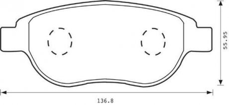 PEUGEOT Тормозные колодки передн.307 01-,Citroen Berlingo,Fiat Doblo JURID 573031J