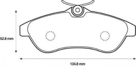 Тормозные колодки перед. CITROEN C2/3 JURID 573084J