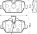 JURID BMW Тормозные колодки задн.E87(1-serie), E90(3-serie) 573136J