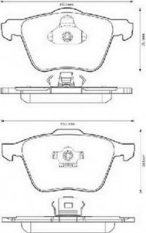 VOLVO Тормозные колодки передние S80,V70,XC70,XC90 JURID 573143J