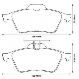 FORD Тормозные колодки диск.задн.(с электронным стоян.тормозом) Focus II,Mazda 3,Vectra C,Citroen C5 III 08-,Peugeot,Renault JURID 573186J (фото 1)