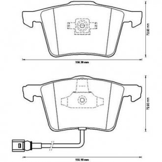 VW Тормозные колодки передн.Audi A3 06-,Golf V,VI,Eos,Seat Leon 06- JURID 573197J