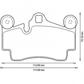 VW Тормозные колодки задн. Audi Q7 3.0TDI 4.2TDI 6.0TDI JURID 573227J