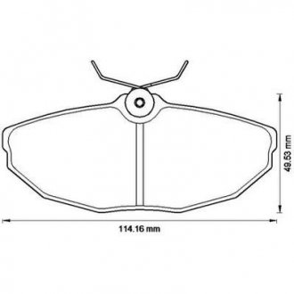 Тормозные колодки задн. Jaguar S-Type 02- JURID 573237J