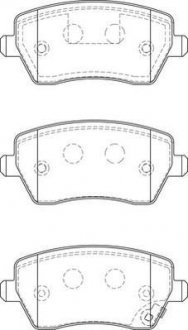 Тормозные колодки пер. NISSAN Micra, Note 03- RENAULT Clio, Kangoo 1.5DCI JURID 573255J