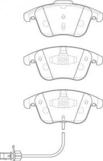 VW Тормозные колодки передн.Audi A4/5 07- JURID 573258J