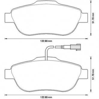 FIAT Колодки тормозные передн.Panda 03-,500,Ford Ka 08- JURID 573266J