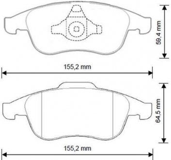 RENAULT Тормозные колодки передн.Duster,Megane 09- JURID 573268J