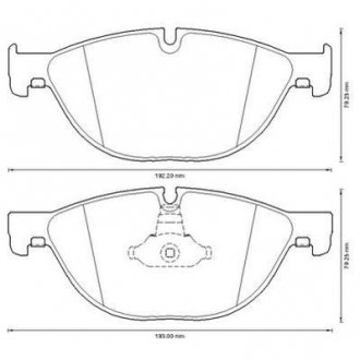 BMW Колодки тормозные передн. 5 F10,6,7 F01/F02 10- JURID 573292J