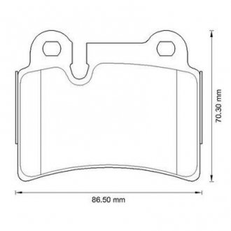 VW Тормозные колодки задн.Touareg 02- (сист.Brembo) JURID 573297J