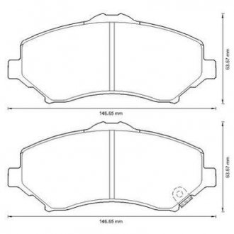 CHRYSLER Тормозные колодки передн.Grand Voyager,Dodge Nitro,Cherokee 07- JURID 573298J