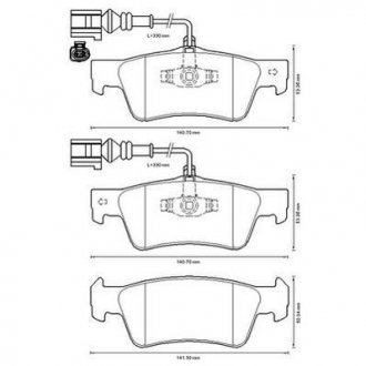 VW Тормозные колодки задн.Touareg 02- JURID 573301J