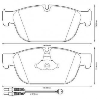 CITROEN Колодки передние DS5, DS4, C5(X7), C4(B7). JURID 573338J