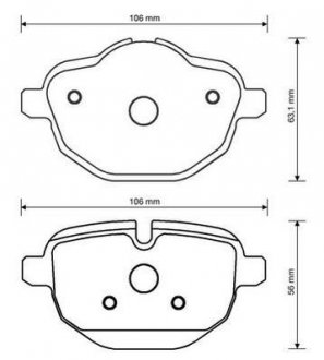 BMW Тормозные колодки задн.5 F10, X3 10- JURID 573352J