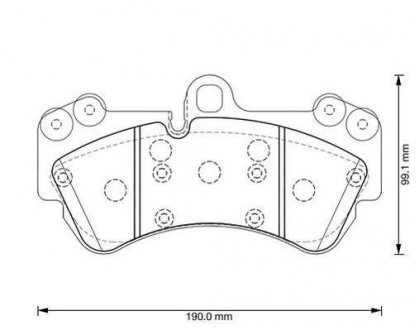 Тормозные колодки передние VW TOUAREG 4.2 02- JURID 573376J