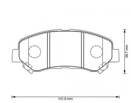 NISSAN Тормозные колодки передн Qashqai,X-Trail 07- JURID 573379J