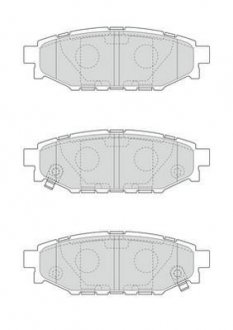 SUBARU Тормозные колодки задн. Forester,Impreza,Legacy,Outback JURID 573380J