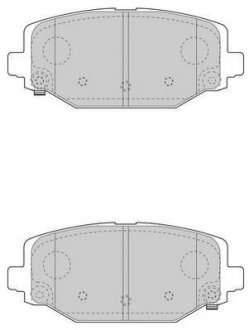 FIAT Тормозные колодки задн.Freemont,Dodge Caravan,Chrysler Grand Voyager 2.0/3.608- JURID 573412J