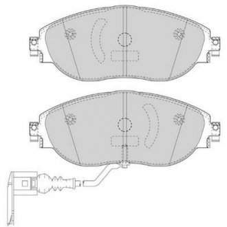 VW Тормозные колодки передн.Audi A3,Seat,Skoda Octavia,Golf VII,Sharan 10- JURID 573418J