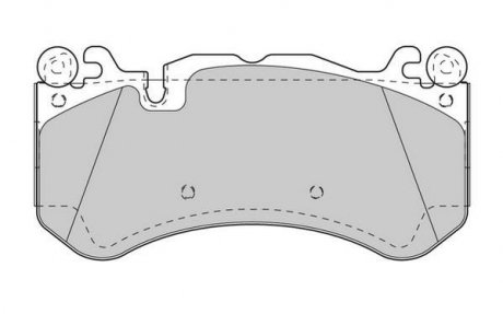 DB Тормоз. колодки перед. C-CLASS (W204) C 63 AMG 08-14, E-CLASS (W212) E 63 AMG 09-15 JURID 573425J