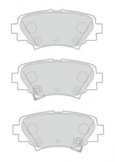 MAZDA Тормозные колодки задн.Mazda 3 13- JURID 573614J