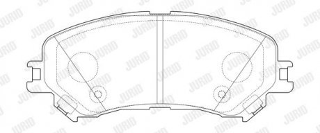 RENAUTL Колодки гальмівні пер. Espace 1,6dCi 15- JURID 573673J
