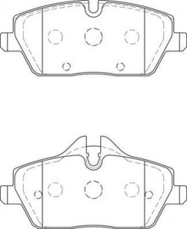 BMW Тормозные колодки передние 1 E87 JURID 573733J