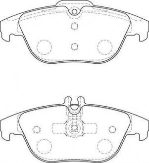 Тормозные колодки зад. DB C204 07- JURID 573735J