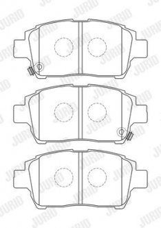 TOYOTA Тормозные колодки передн.Corolla 04- JURID 573737J