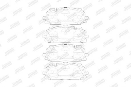 VW Тормозные колодки передн.Audi A4/5/Q7 15- JURID 573773J