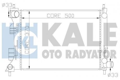 KALE HYUNDAI Радиатор охлаждения i20,Solaris,Veloster,Kia Rio III 1.25/1.6 10- KALE OTO RADYATOR 342285