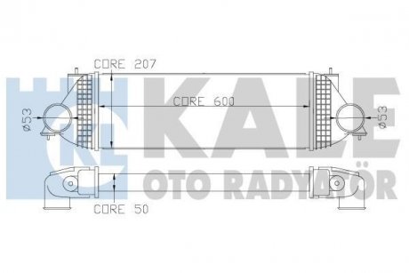 KALE SUZUKI Интеркулер Grand Vitara II 1.9DDiS 05- KALE OTO RADYATOR 342365 (фото 1)