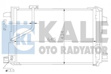 KALE DB Радиатор кондиционера W204/212 KALE OTO RADYATOR 343030